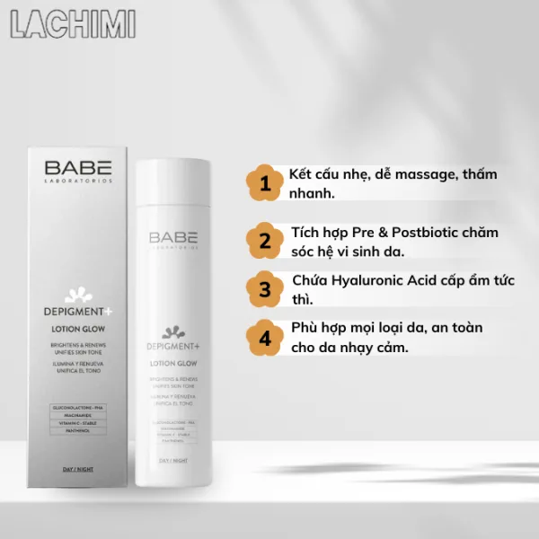 Lotion sữa dưỡng BABE Depigment Glow