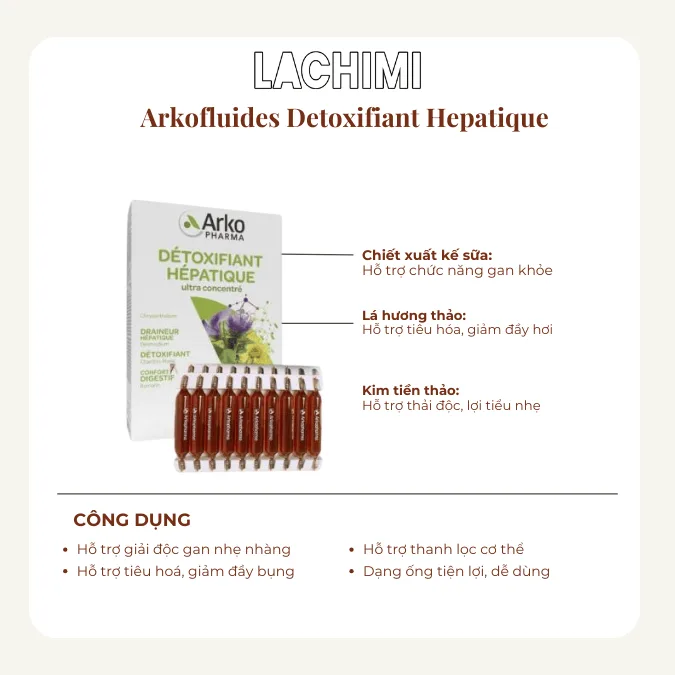 Nước Uống Giải Độc Gan Arkopharma ARKO Detox Hepatique2