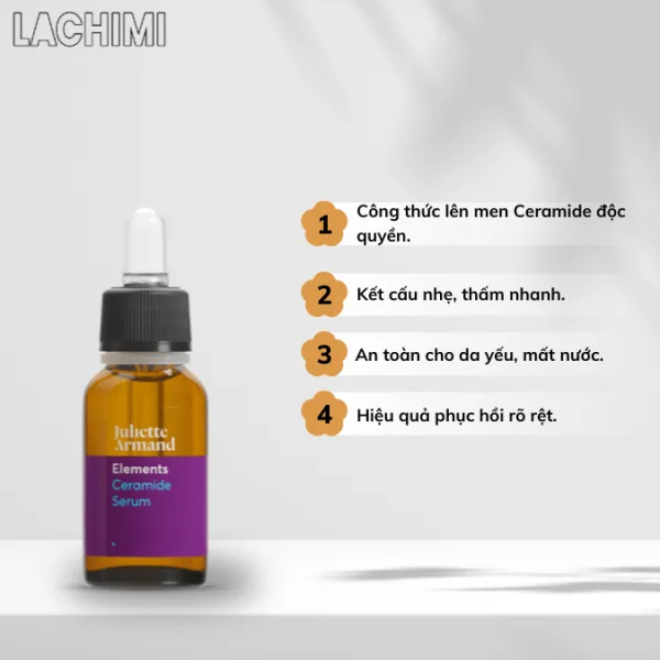 Serum Ceramide Juliette Armand cấp ẩm cho da mất nước