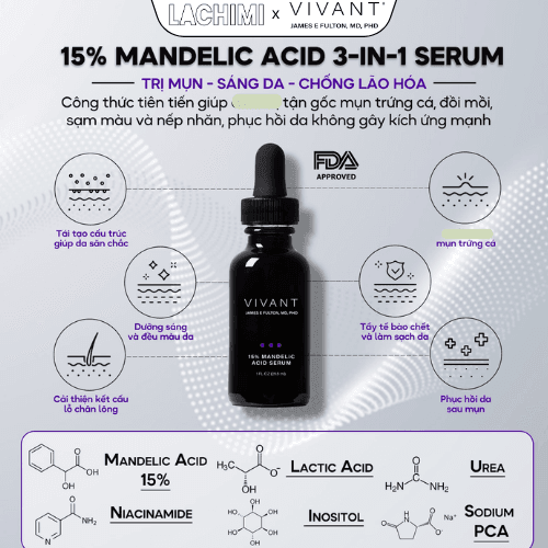 Serum giảm mụn Vivant 8%-15%