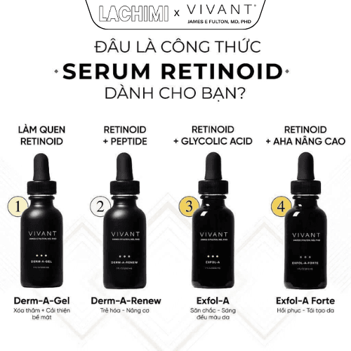 Serum giảm mụn sáng da - VIVANT Exfol-AExfol-A Forte