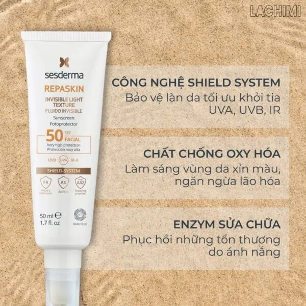 Kem chống nắng Sesderma SPF50 Repaskin