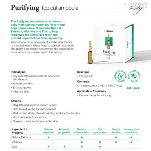 toskani purifying ampoule